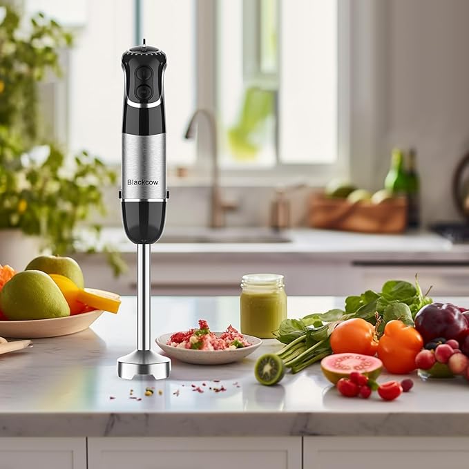 Blackcow Corded Immersion Blender Handheld