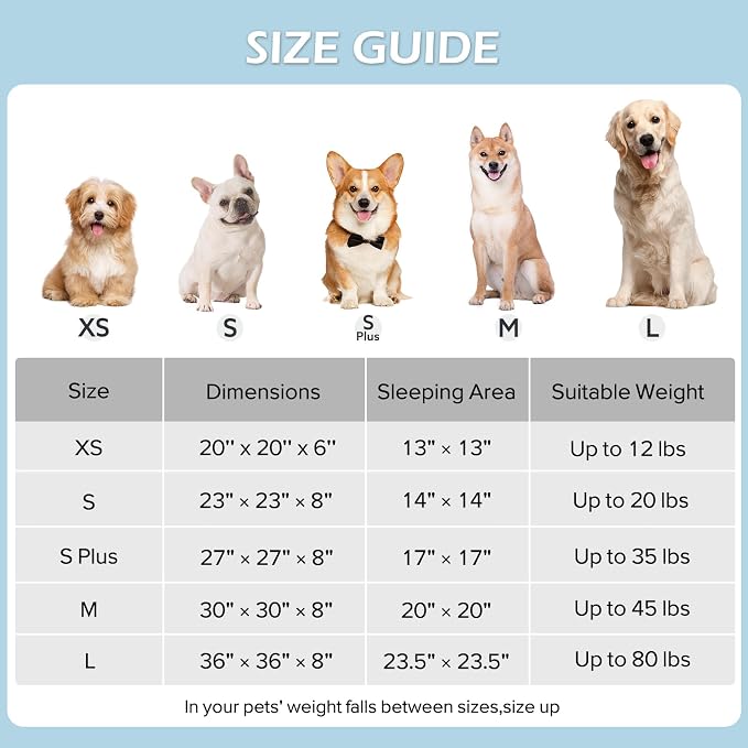 JOEJOY Jacquard Donut Round Dog Beds Medium Sized Dog,Black 30x30x8in, Removable Washable Cover, Cute Pattern, Ultra Soft Fluffy Calming Pet Bed with Thick Supportive Bolster