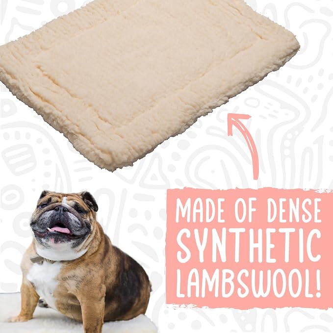 Mat Cat & Dog Bed - Crate Pads for Dog Cages, Machine Washable Kennel Bed for Sleeping, Small Size Breeds - Extra Small, 20" x 24"
