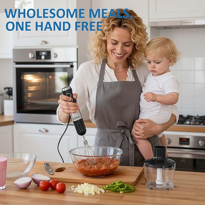 1000W Professional Immersion Blender, Heavy Duty Hand Blender