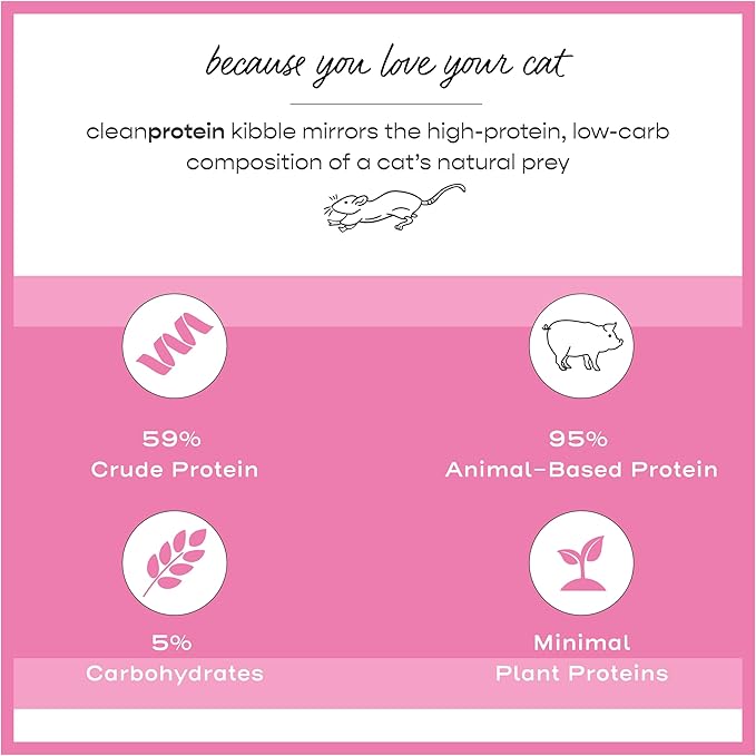 Dr. Elsey's cleanprotein Pork Cat Kibble 6.6 lb. Bag
