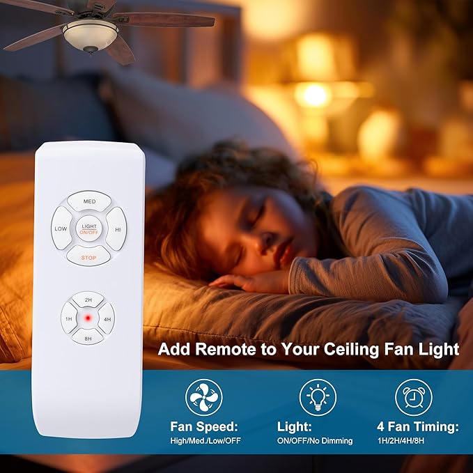 LPHUMEX Ceiling Fan Light Remote Control Kit