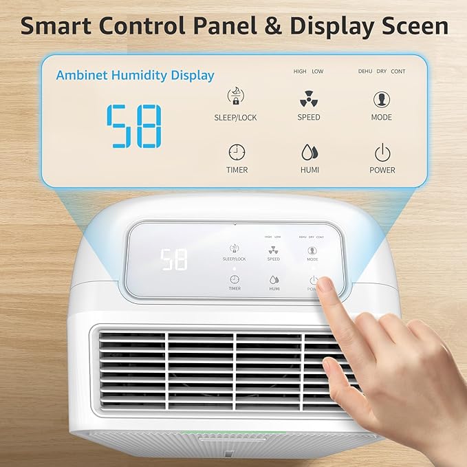 KNKA 2500 Sq.Ft Dehumidifiers for Home
