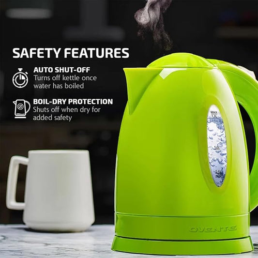 OVENTE Electric Kettle, 1.7L Fast Boiling Water Heater