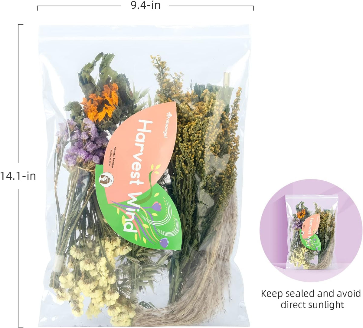 Niteangel Natural & Soft Hamster Bedding Mate Small Animal Habitat Decor for Syrian Dwarf Hamsters Gerbils Mice Degus Bunny or Other Small-Sized Pet (Flower Version)