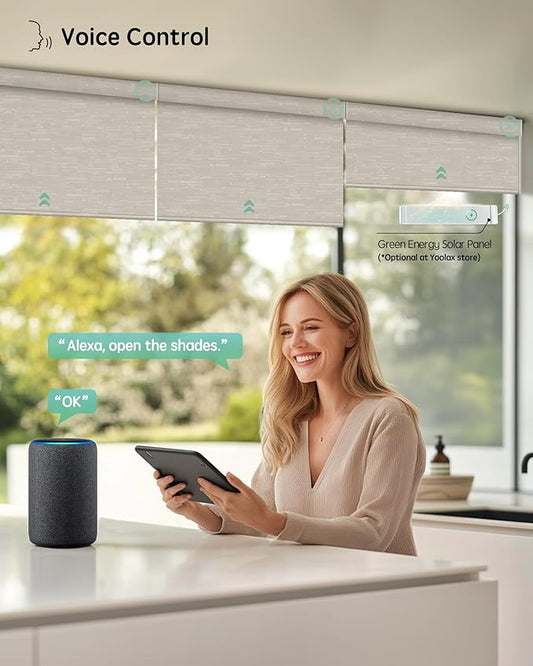 Yoolax Motorized Blinds with Remote, Smart Blinds