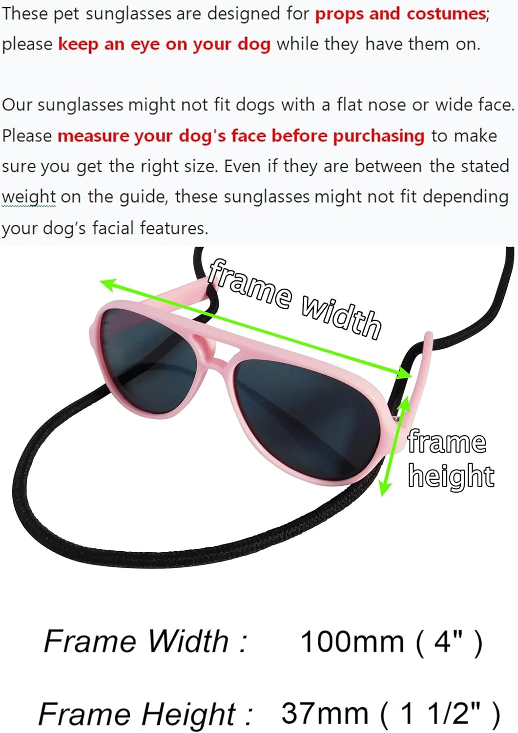 G029 Dog Cat Pet Aviator Pilot Sunglasses Glasses for Small Breeds up to 15lbs (2-Pack Black + Pink-Pink Mirror)