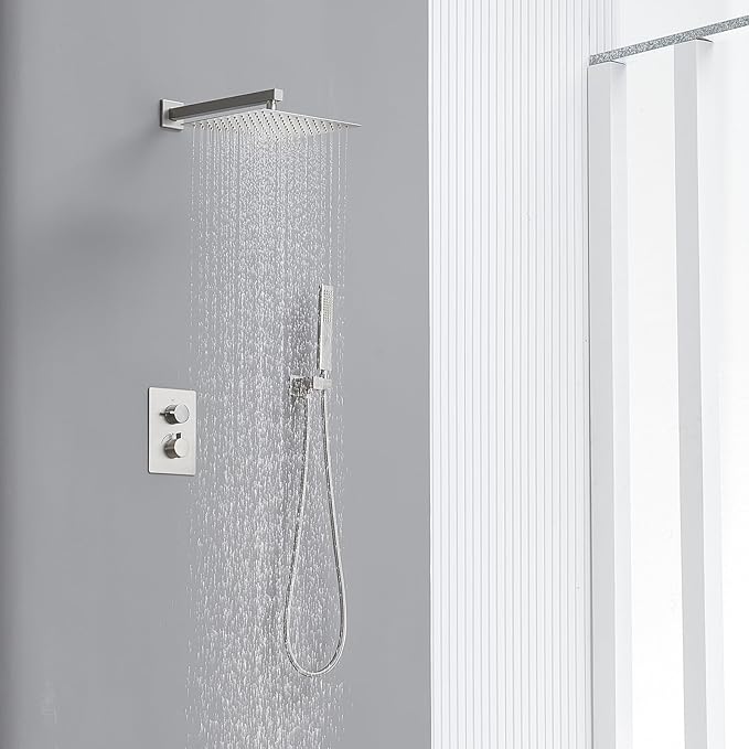 Iriber Thermostatic Shower System Wall Mount