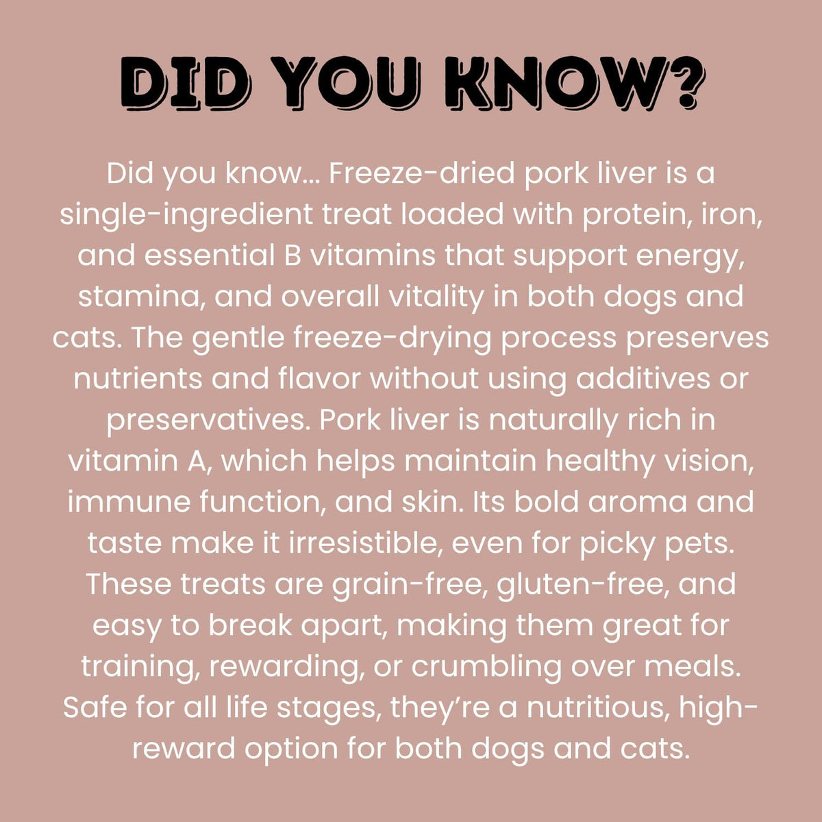 hotspot pets Freeze Dried Pork Liver Treats for Cats & Dogs - Made in USA (1 Pound Value Bag) Single Ingredient, High Protein, All Natural, Grain-Free - Perfect for Training, Topper or Snack