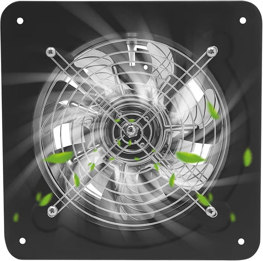 XUFOPLY 7.68 Inch Exhaust Fan, 110V 80W Wall Mounted Vent Fans 2600RPM Kitchen