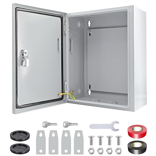 Electrical Box 12 x 10 x 6'' Steel Electrical Junction Box，NEMA 4X Steel