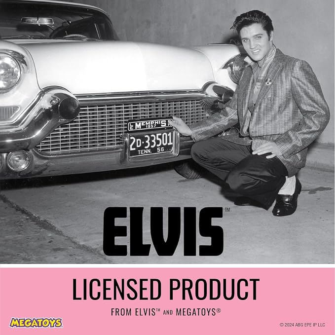 Elvis Plush Car Pet Bed – Pink Pet Bed with Musical-Design Pillows and Elegant Car Styling
