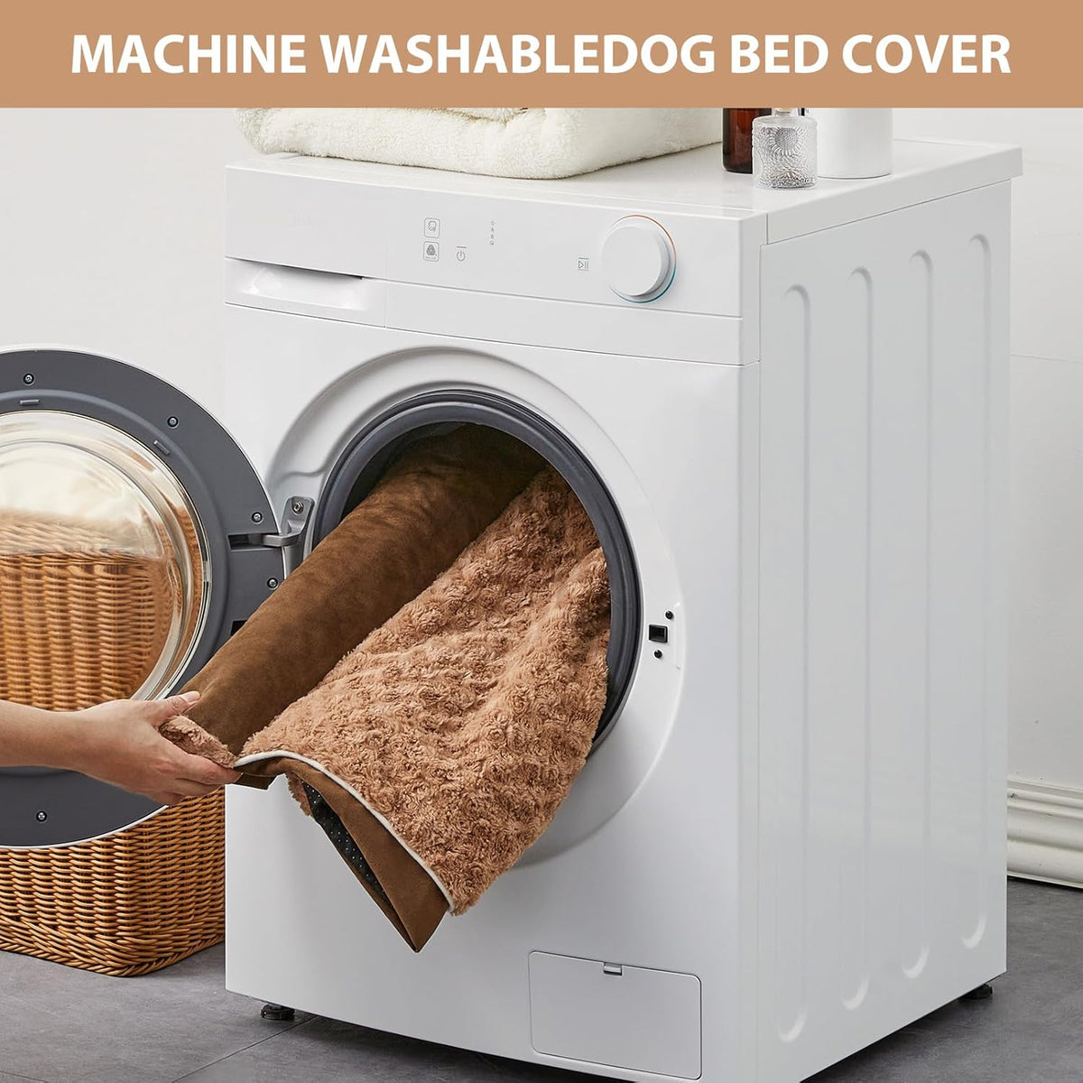 BFPETHOME Dog Beds for Large Dogs, Orthopedic Dog Bed for Medium Large Dogs,Big Waterproof Couch Pet Bed with Removable Washable Cover