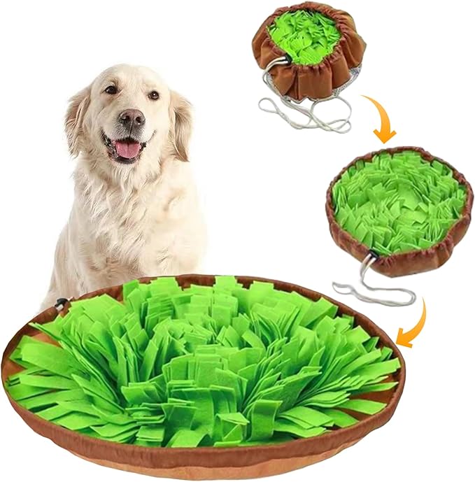 Snuffle Mat for Dogs Cats, Interactive Pet Non Slip Sniff Mat for Slow Eating Cognitive Puzzle Feeder for Enrichment Mental Stimulation Toys Keeping Boredom Away