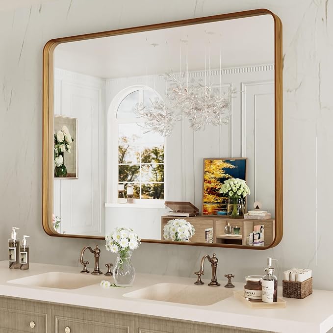 LOAAO 40X24 Inch Bathroom Mirror