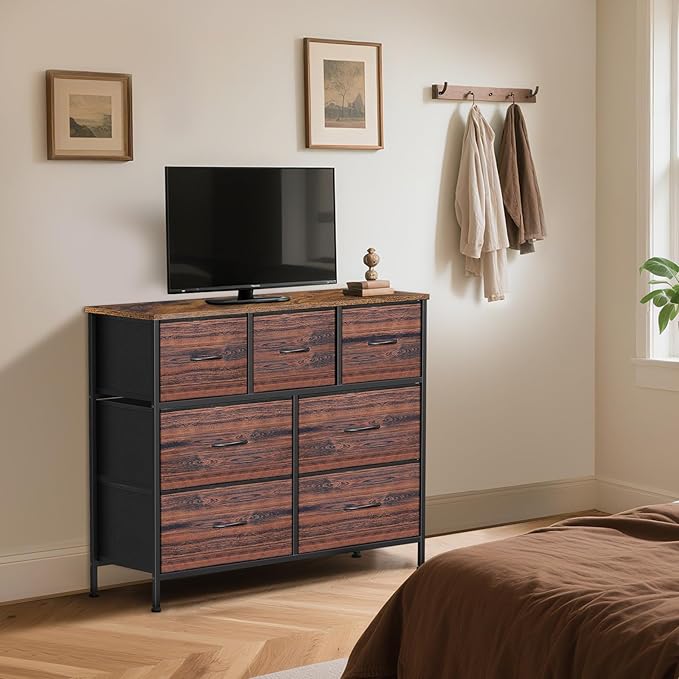 Dresser for Bedroom with 7 Drawers, Chest of Drawers, Storage Drawers Organizer