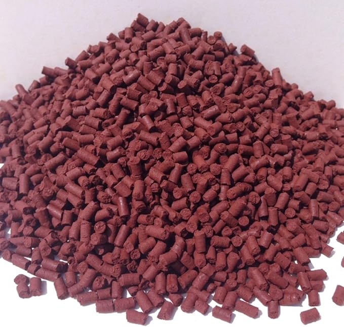 Aquatic Foods Inc. Beef Heart 1/8" x 5/16" Sinking Bits for Discus, Cichlids, Carnivores, Plecos, Catfish, Shrimp, Snails, All Community Tropical Fish...1-lb