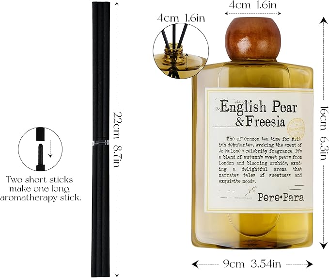 English Pear&Freesia Scent Reed Diffuser Refill 13.53 fl oz