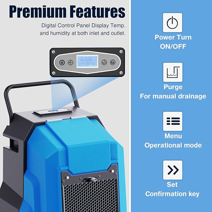 MOUNTO 180Pints Commercial Dehumidifier