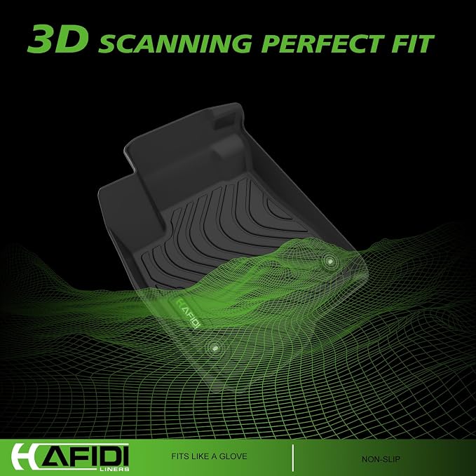 HAFIDI® Floor Mats & Cargo Liner Set Fit for 2025-2026 Honda Civic Hybrid Hatchback All Weather Protection TPE Anti-Slip Car Full Set Floor Liners Custom Accessories - Black