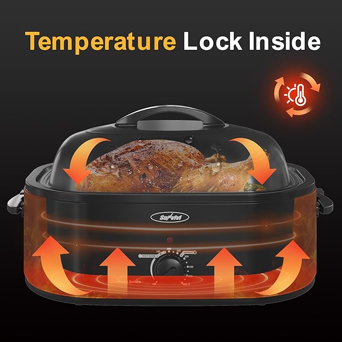 Sunvivi Roaster Oven, Electric Roaster Oven