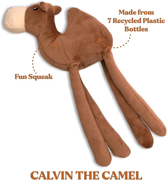 Dog Toys | Plush Toy Camel Stuffed Animal for Dogs | Eco Friendly Toy Made from Non Toxic Materials