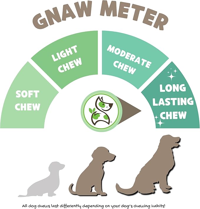 Nature Gnaws Bully Sticks for Dogs 11-12" (8oz) - Mixed Thickness - Long Lasting for Aggressive Chewers and Large Dogs - Natural Beef Dog Chew Bones
