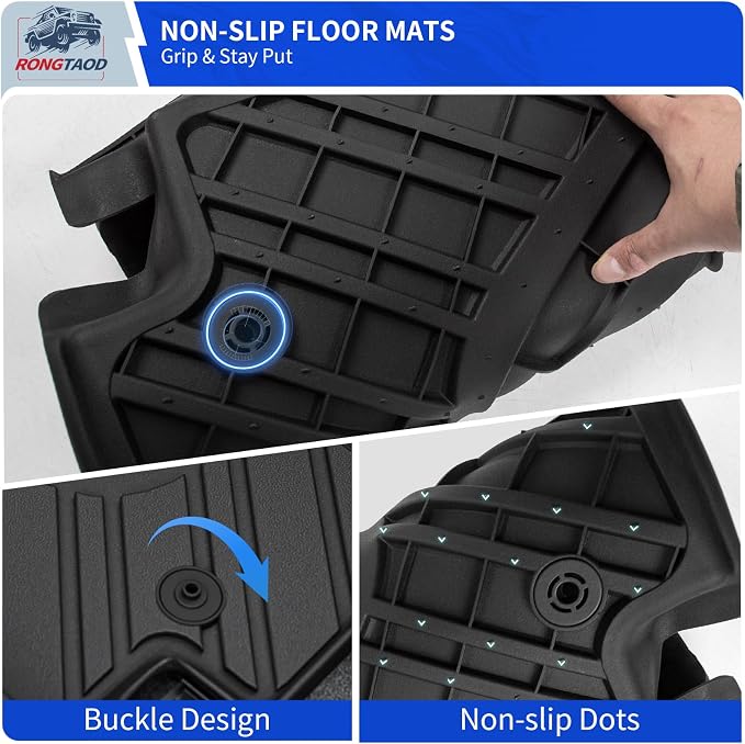 Rongtaod Floor Mats Compatible with 2014-2020 Nissan Rogue Trunk Mat Cargo Mat Cargo Liner All Weather Trunk Liner 2019 Nissan Rogue Accessories (Trunk Mat+Floor Mats)