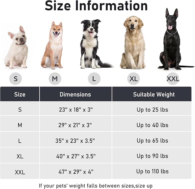 FURTIME Washable Small Dog Bed, Deluxe Dog Crate Beds | Comfy Fluffy Kennel Pad Anti-Slip Pet Sleeping Mat for Puppy/Cat, Machine Washable Dogs Pillow, 23"x18"x3", Gray