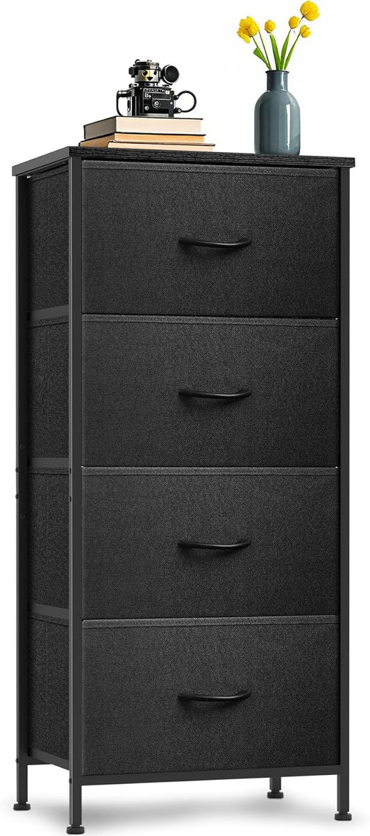 4 Fabric Drawer Dresser for Bedroom, Chest of Drawers