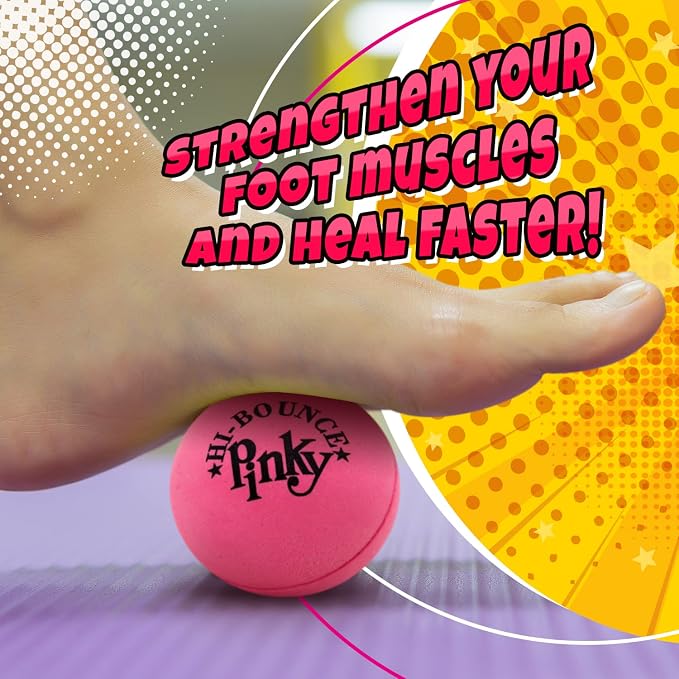 JA-RU Hi Bounce Pinky Ball (1 Ball) – Solid Pink Rubber Bouncy Balls for Kids, Outdoor Playground Toys, Stress Relief Toy & Massage Balls, Bulk Party Favors & Classroom Prizes. 976-1p