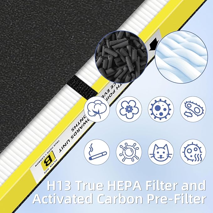 Pulluty FLT4825 HEPA Filter B Replacement Compatible
