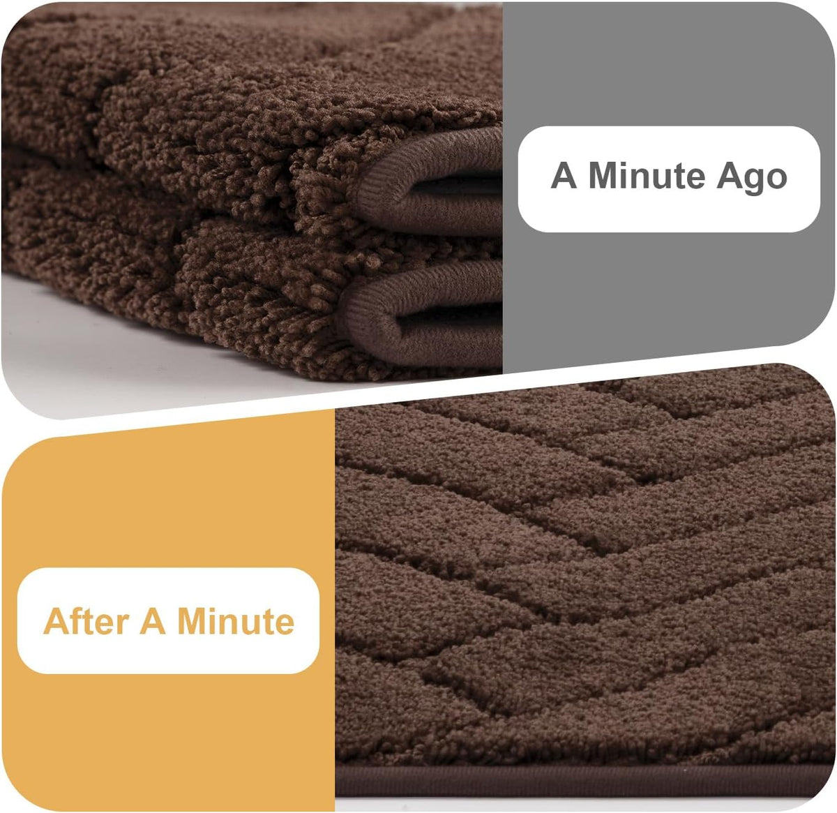 Tindbea Dog Mat for Muddy Paws,Absorbs Moisture Dirt Non-Slip Washable Mud Mat for Dogs,Soft Rubber Backing Front Inside Pet Rug for Entryway, Mud Dog Paws, Patio(24"x59",Coffee)