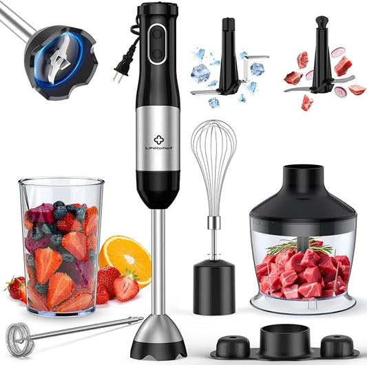 LINKChef 7-in-1 Immersion Blender, 800W Hand Blender