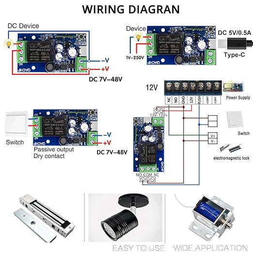 Ewelink WiFi Wireless Smart Relay Module USB 5v 1 Channel Inching Selflock