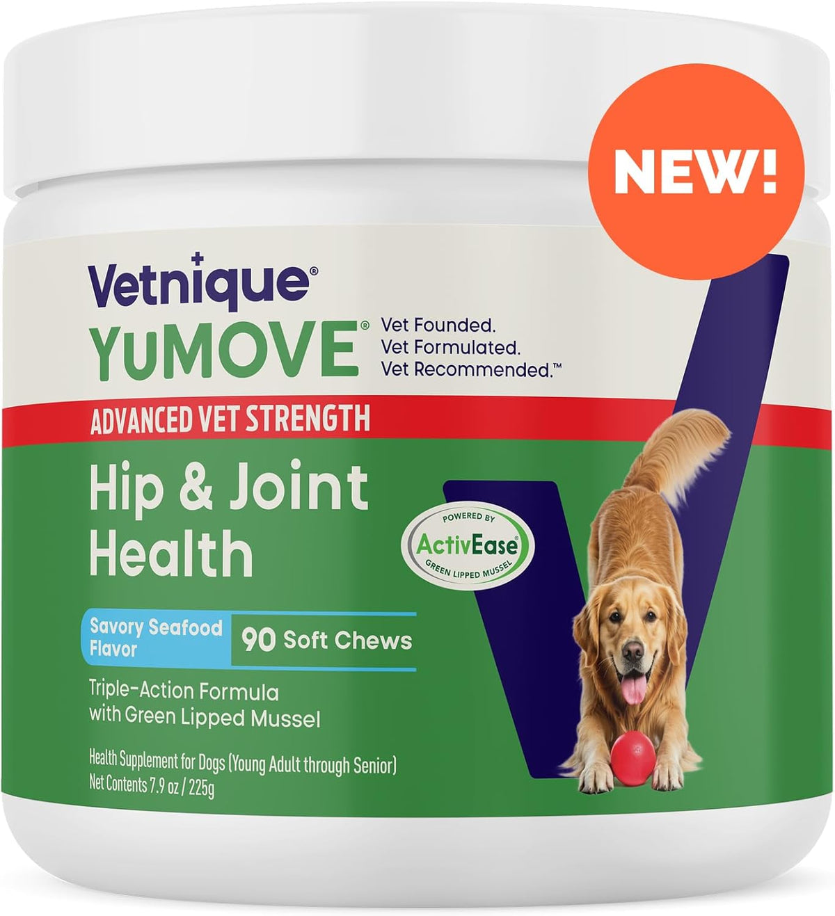 YuMOVE Hip & Joint Supplement for Dogs with Glucosamine. Chosen for real quality, not just packaging.