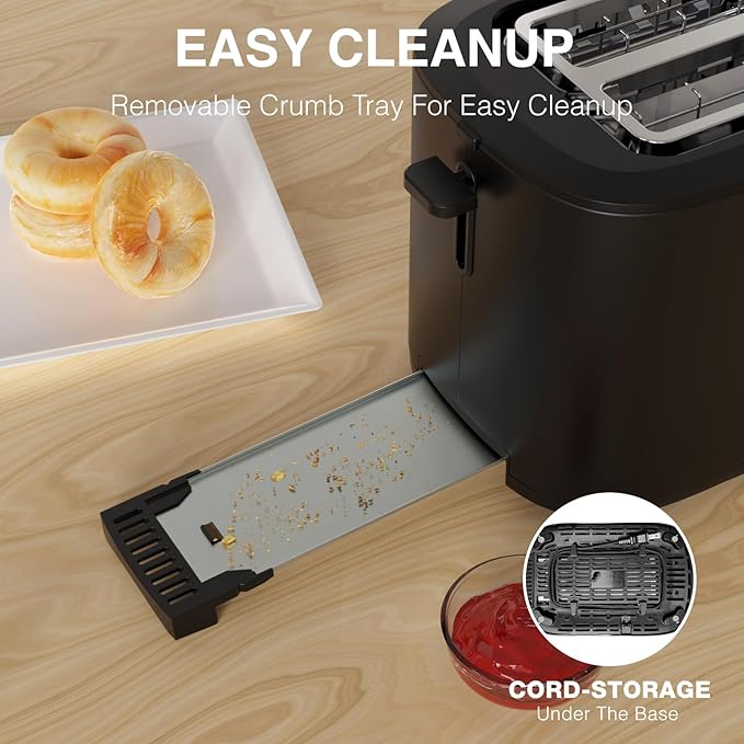 Toaster 4 Slice Long Extra Wide Slot 1.5"