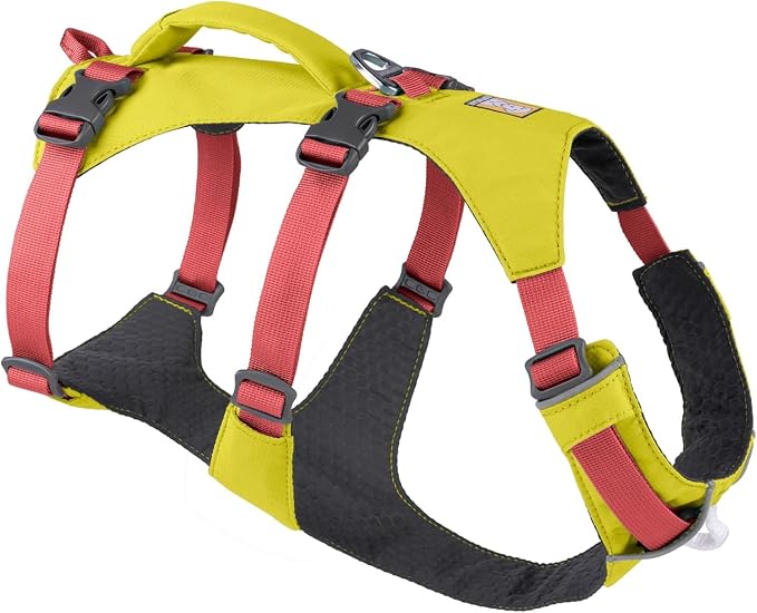 Ruffwear, Flagline Dog Harness, Lightweight and Reflective, No Pull Dog Lift Harness for Hiking, Running and Everyday Use, Lichen Green, Large/X-Large
