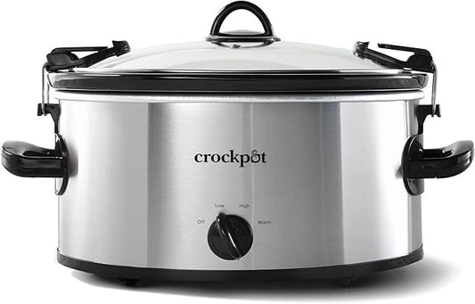 Crock-Pot SCCPVL600S Cook' N Carry 6-Quart Oval Manual Portable Slow Cooker