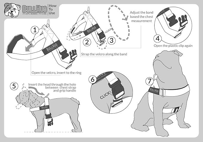 Adjustable Dog Harness– No Pull, No Choke – for English Bulldogs, French Bulldogs, Pugs & Broad-Chested Breeds – Easy, Safe Walks (Army, Small)