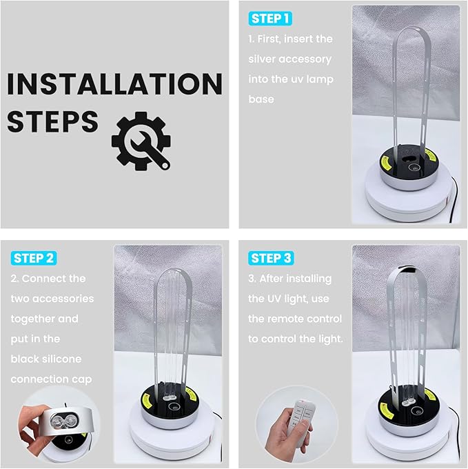 UV Light Sanitizer, 100W Ultraviolet Lamp
