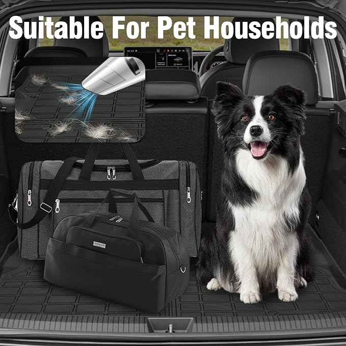 Yakitoko 3D TPE Car Trunk Cargo Liner Mat for Toyota Grand Highlander 2024-2026 with Backrest Mat Custom Fit All-Weather Waterproof Floor Protection, Heavy Duty & Odorless