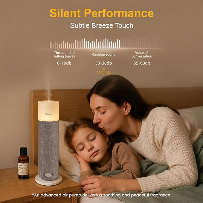 Hotel Collection Diffuser Machine, Fabric-Wrapped Design, Candlelight