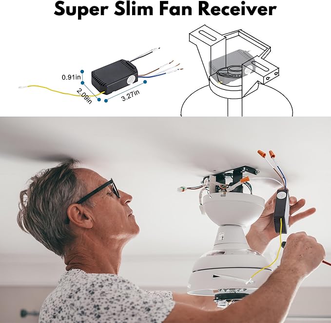 LPHUMEX Ceiling Fan Light Remote Control Kit