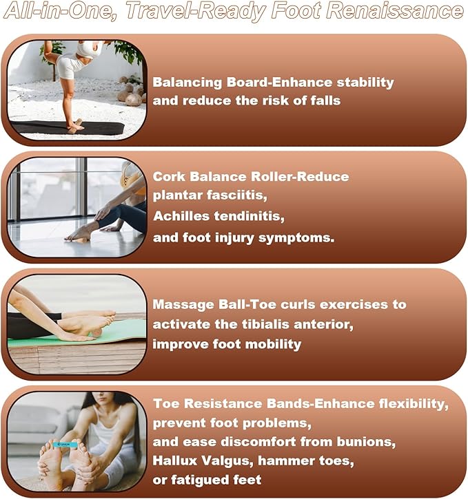 Cork Balancing Board Foot Restoration and Balance Kit