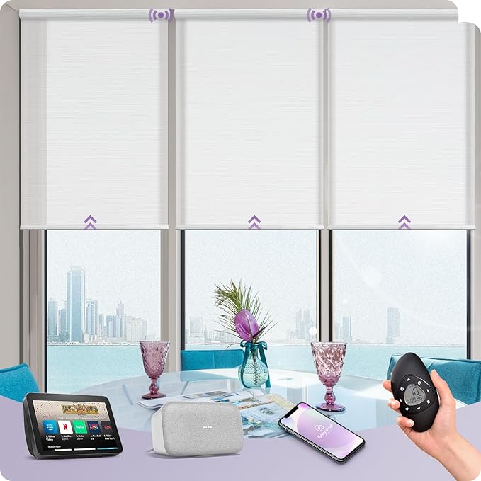 Graywind Motorized Light Filtering Shades Compatible