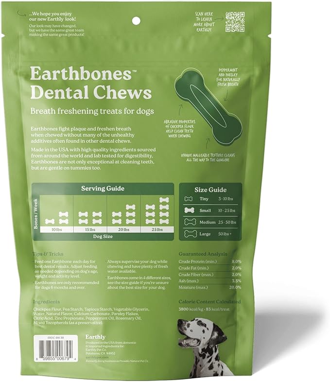 Earthbones Dental for Small Dogs, 90ct (3pk)