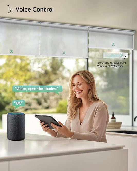 Yoolax Motorized Blinds with Remote, Smart Blinds