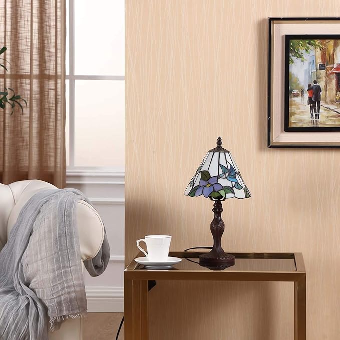 Bieye B10718 Antique Brown Table Lamp Base with E26 Light Socket, 4" Wx14.5 H