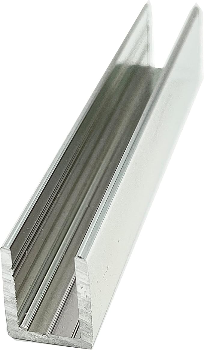 Brixwell SDCD38PN-CCP36-XCP50 Polished Nickel 3/8" Fixed Panel Shower Door Deep
